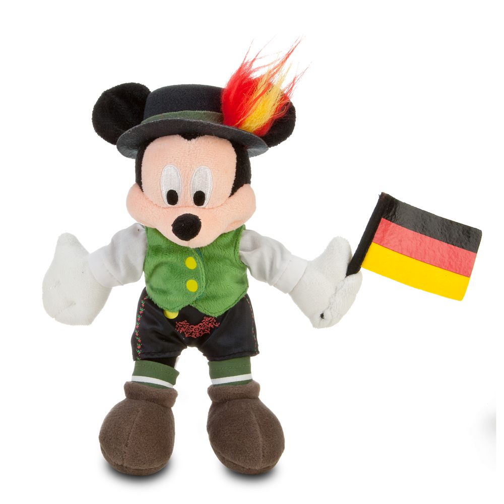 World Showcase Mickey Mouse Mini Bean Bag Plush -- Germany -- 8 1/2