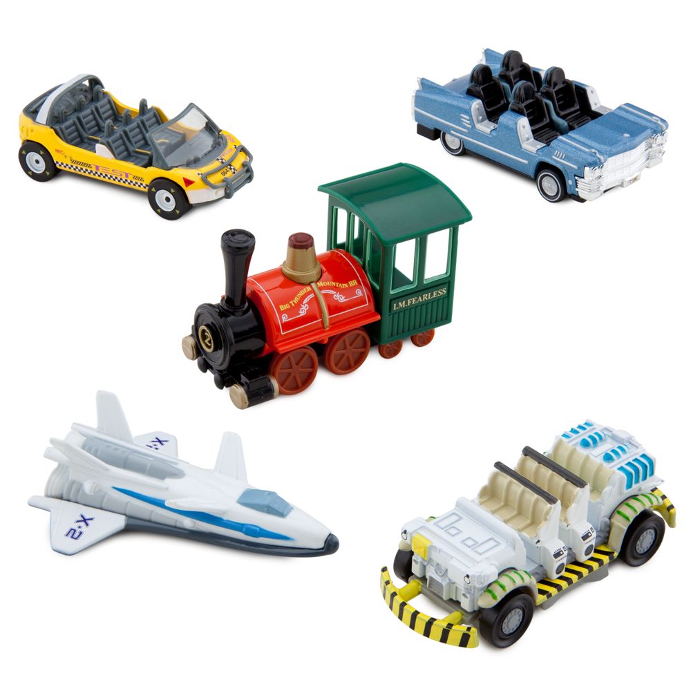 Walt Disney World Thrill Rides Die Cast Vehicle Set -- 5-Pc.