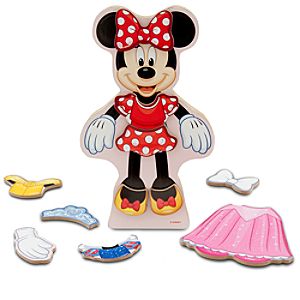 Minnie Mouse Magnetic Dress-Up Set - Wood