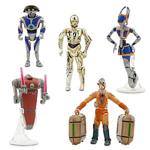 Star Tours Travel Agency Action Figure Set