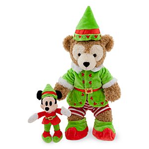 Duffy the Disney Bear Elf Costume with Mickey Elf Toy Plush
