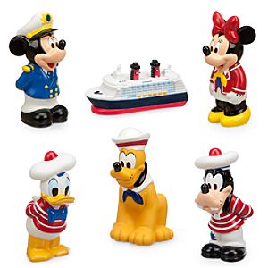 Mickey Mouse and Friends Squeeze Toy Set - Disney Cruise Line