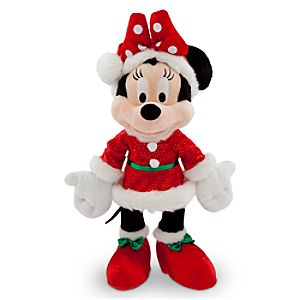 Santa Minnie Mouse Plush - 15