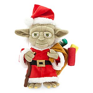 Santa Yoda Holiday Plush - Small - 9''