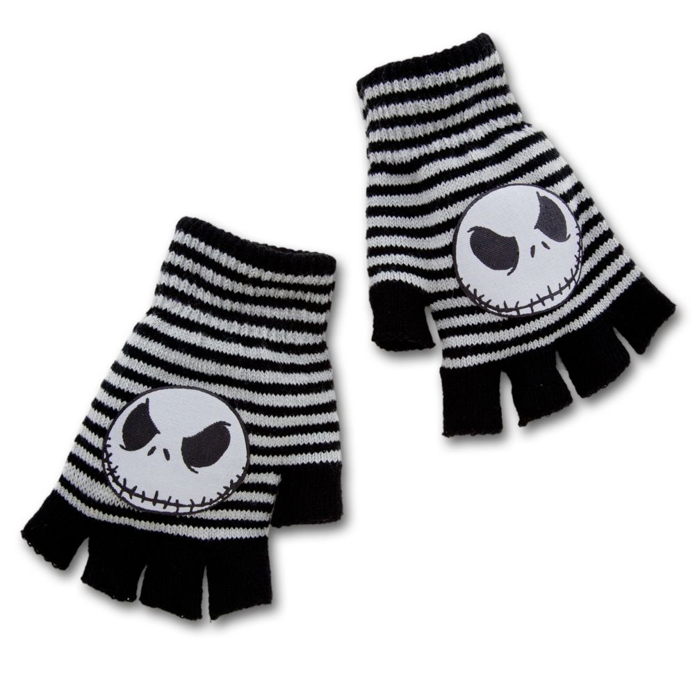 Fingerless Jack Skellington Gloves