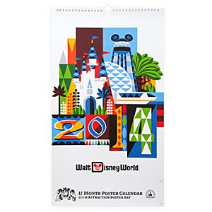 Walt Disney World Attraction Poster Calendar - 2014