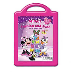 Minnie Fashion and Fun: Book and Magnetic Play Set