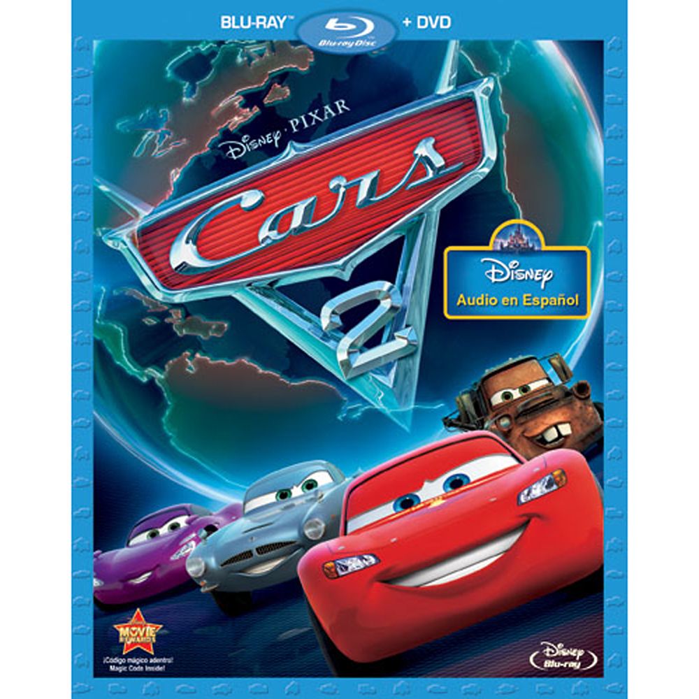 Cars 2 2-Disc Blu-ray and DVD Spanish