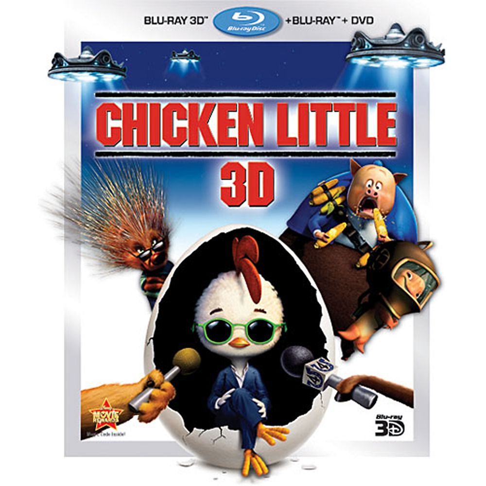 Chicken Little 3-Disc Blu-ray, 3D Blu-ray and DVD