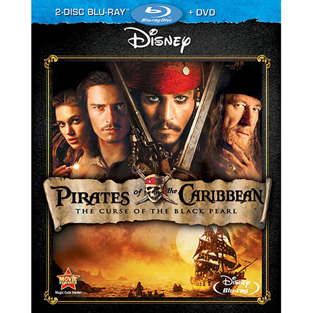 Pirates of the Caribbean: The Curse of the Black Pearl 3-Disc Blu-ray and DVD