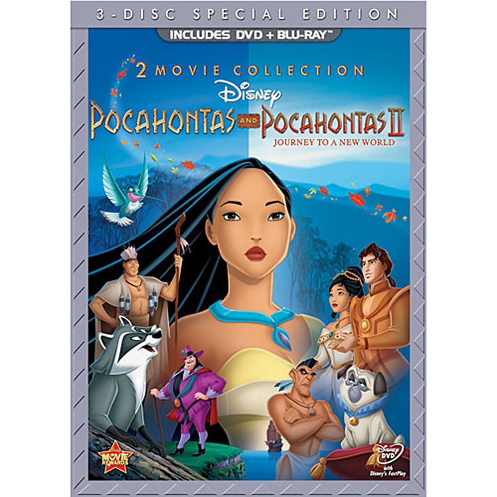 Pocahontas and Pocahontas II Blu-ray and DVD 3-Disc Special Edition (in DVD Amaray case)