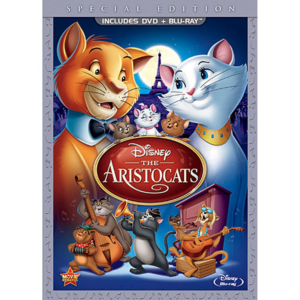 The Aristocats Blu-ray and DVD Special Edition (in DVD Amaray case)