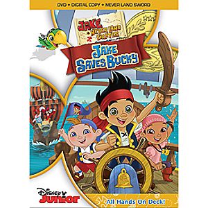 Jake and the Never Land Pirates Jake Saves Bucky 2-Disc DVD + Never Land Sword