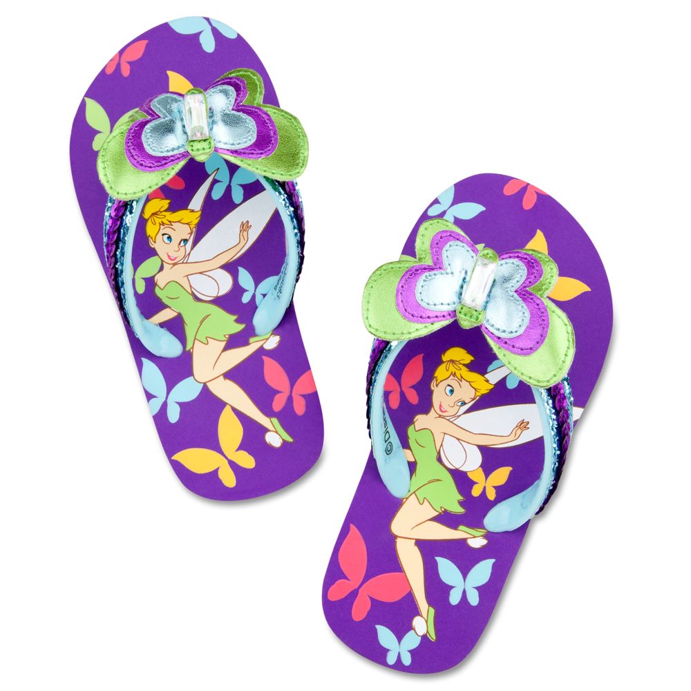 Tinker Bell Flip Flops for Girls