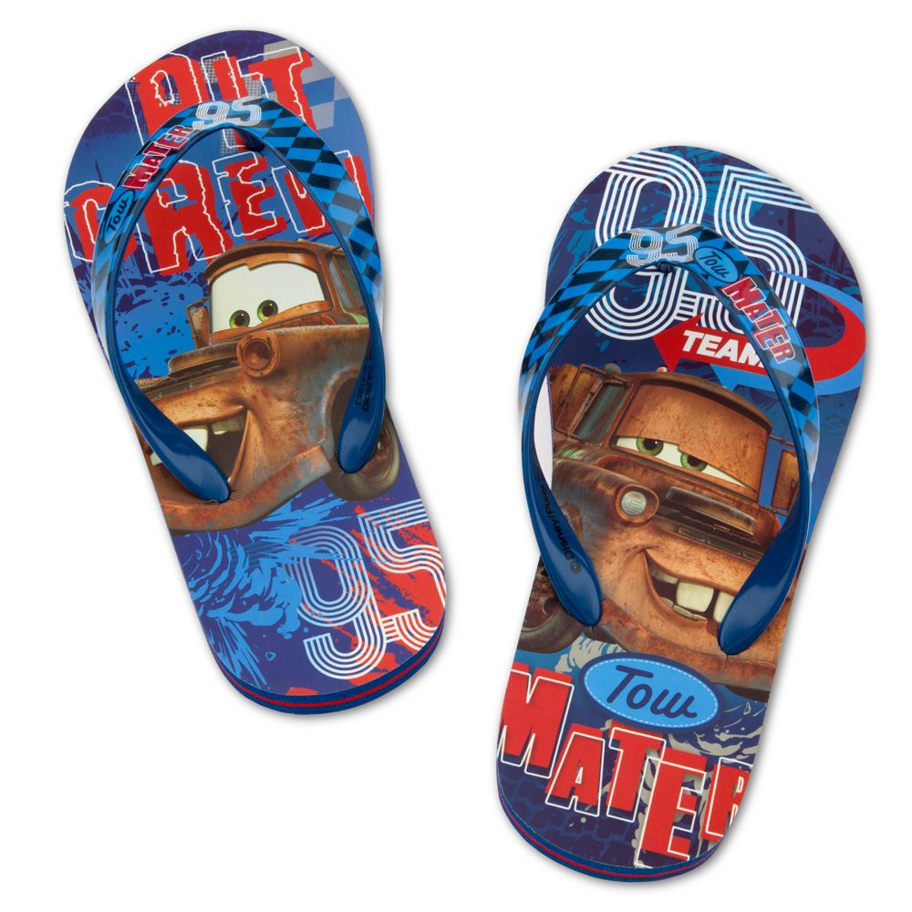 Cars 2 Tow Mater Flip Flops for Boys