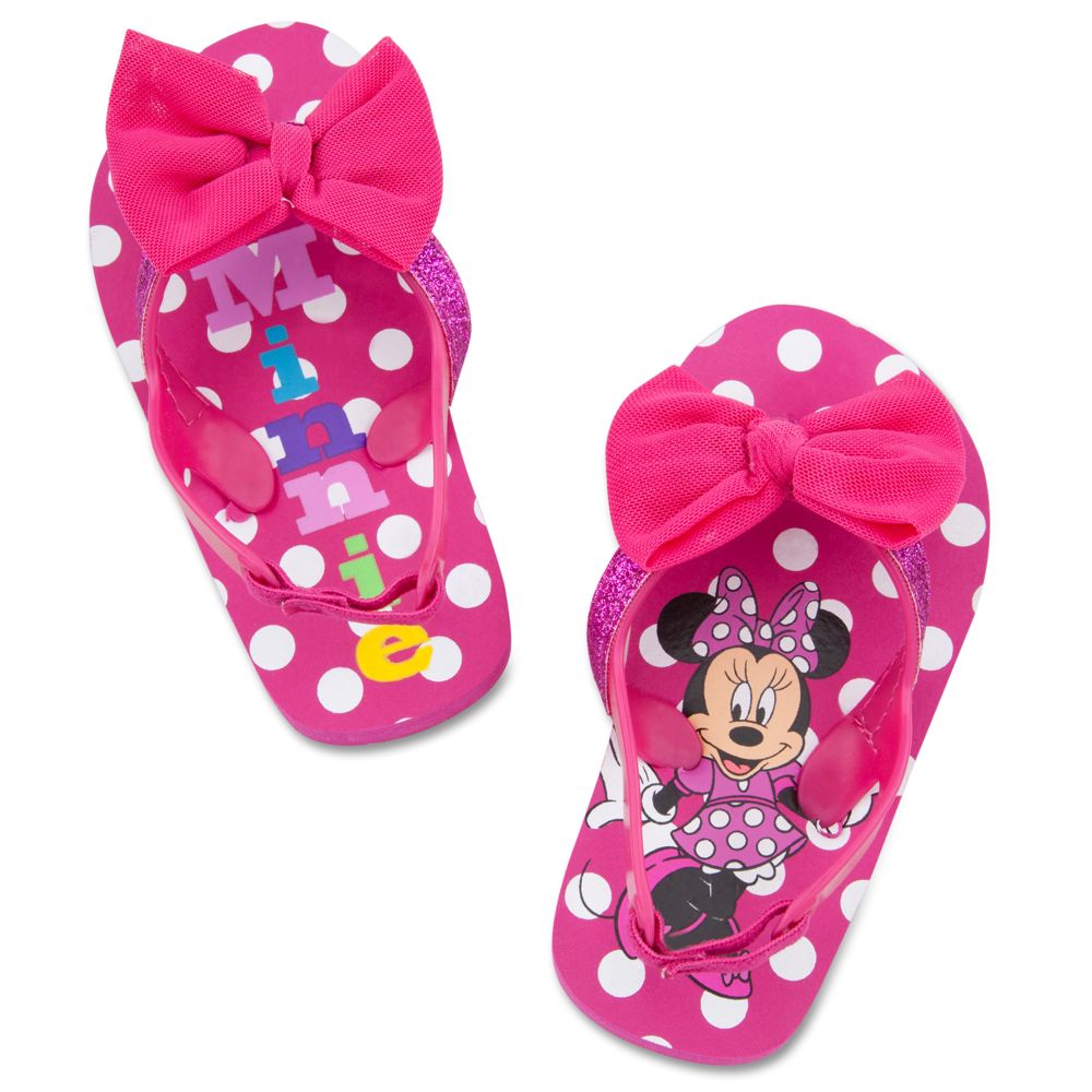 Minnie Mouse Flip Flops for Toddler Girls