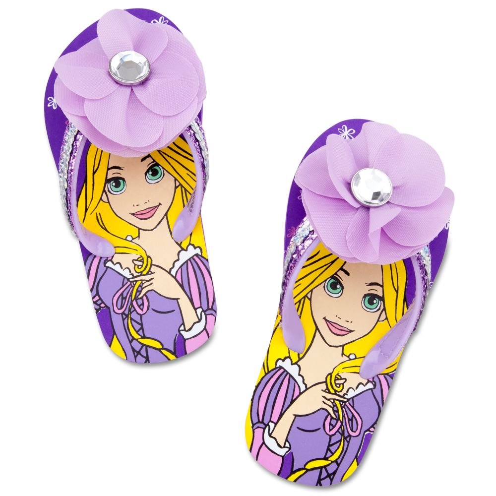 Rapunzel Flip Flops for Girls