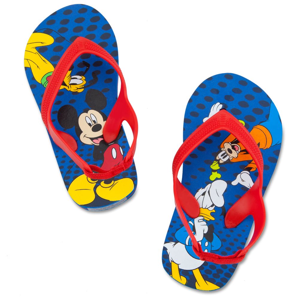 Mickey Mouse Flip Flops for Toddler Boys