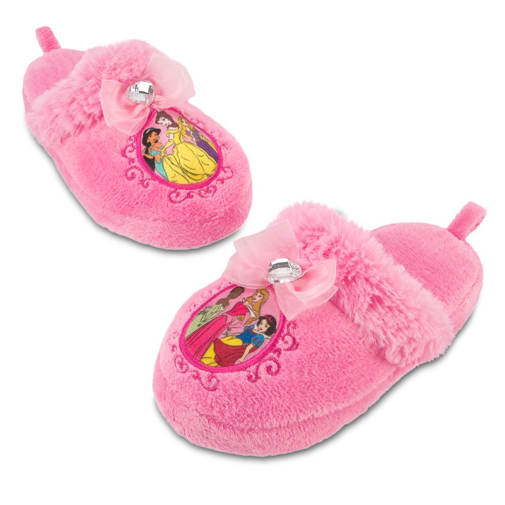Plush Disney Princess Slippers for Girls
