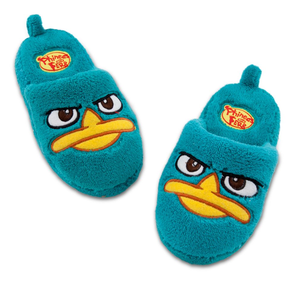 Plush Perry the Platypus Slippers for Boys
