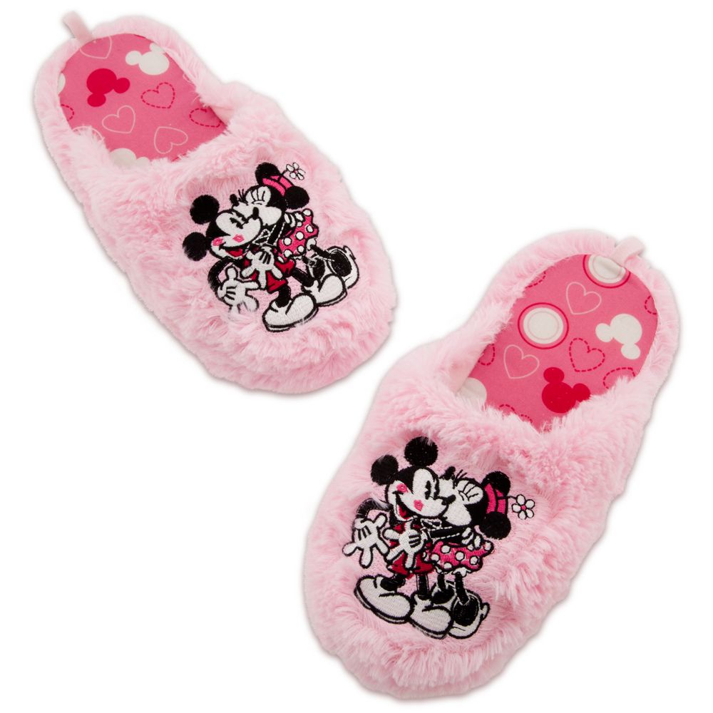Minnie and Mickey Mouse Slippers for Women