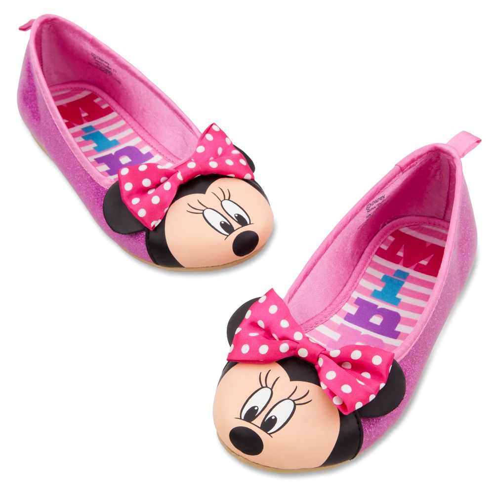 Ballet Flat Minnie Mouse Shoes for Girls
