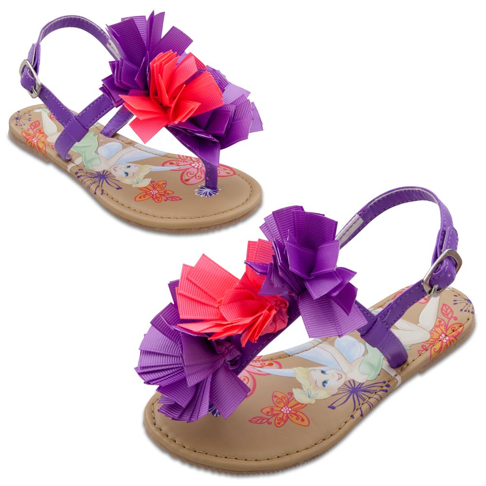 Floral Tinker Bell Sandals for Girls