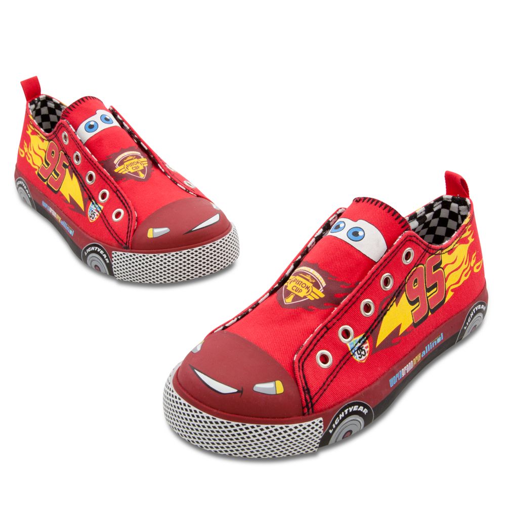 Slip-On Lightning McQueen Sneakers for Boys