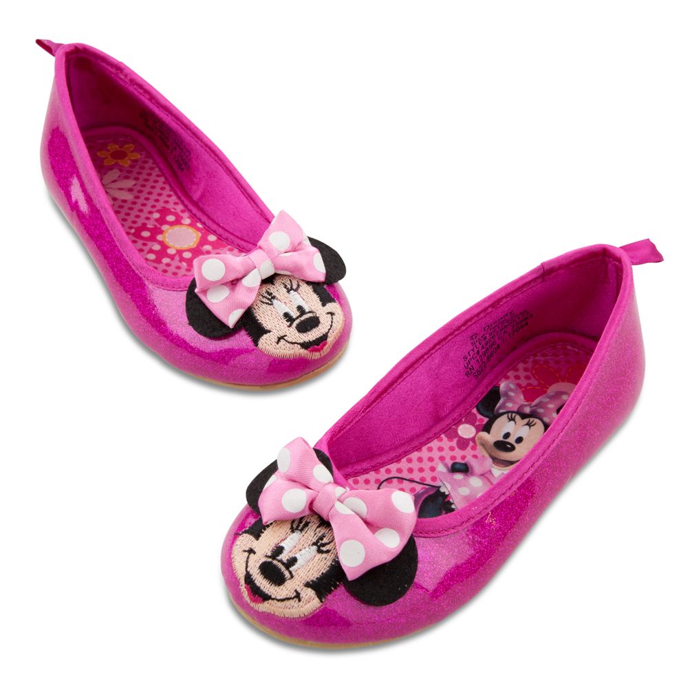 Ballet Flat Minnie Mouse Shoes for Toddler Girls