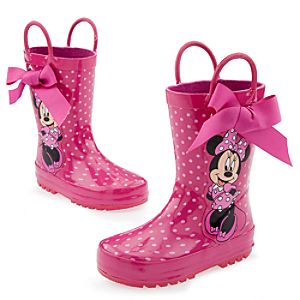Minnie Mouse Rain Boots for Toddler Girls