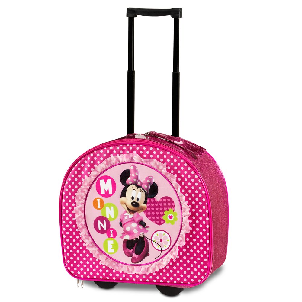 Polka-Dotted Minnie Mouse Rolling Luggage