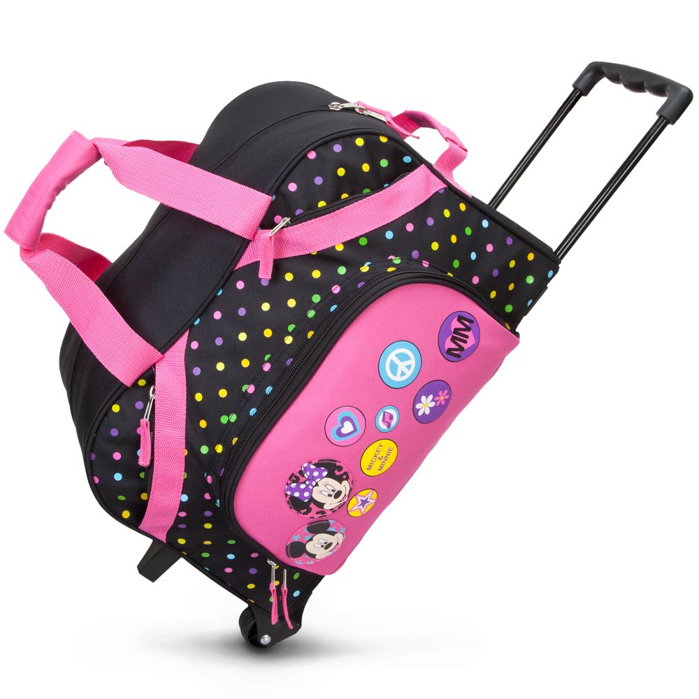 Minnie and Mickey Mouse Rolling Luggage