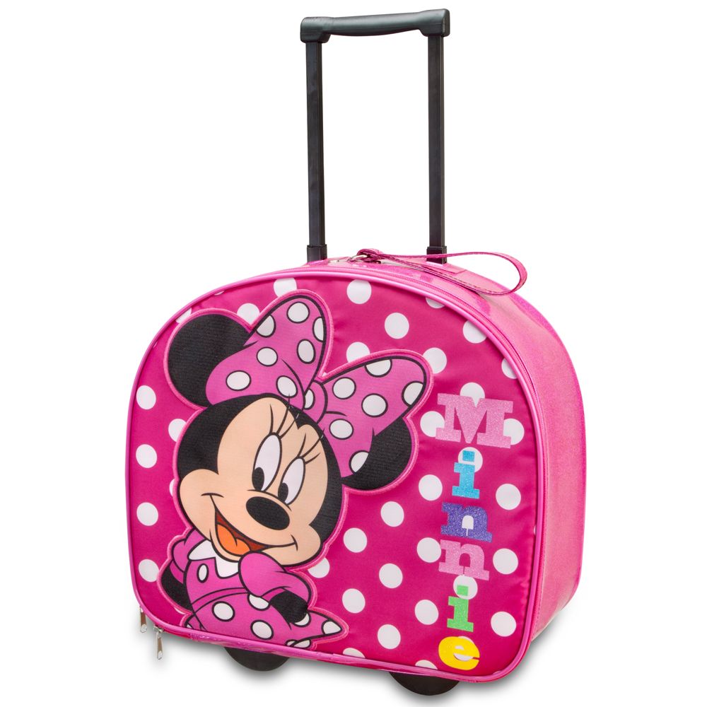 Glitter Minnie Mouse Rolling Luggage