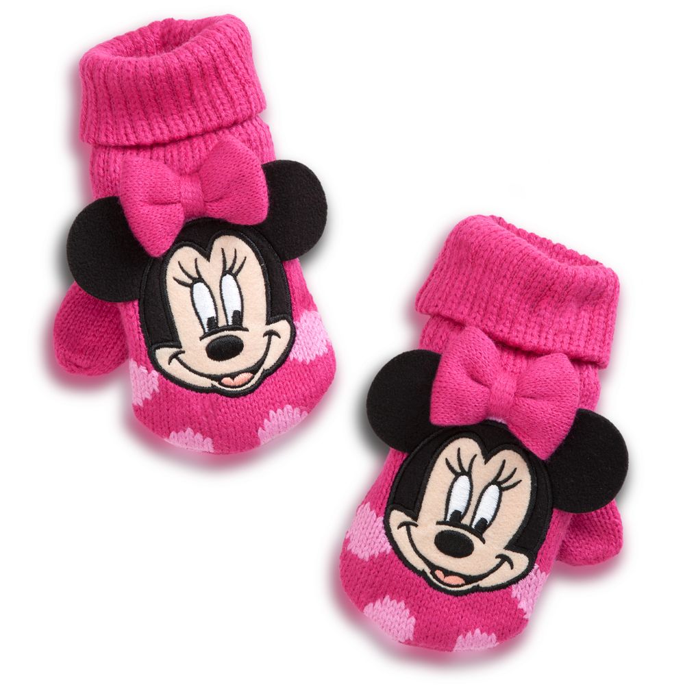 Fingerless Minnie Mouse Gloves for Girls