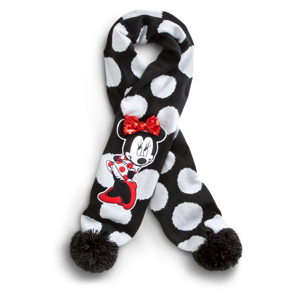 Pom Pom Minnie Mouse Scarf