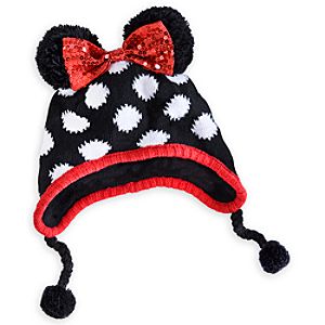Minnie Mouse Knitted Hat for Girls - Personalizable