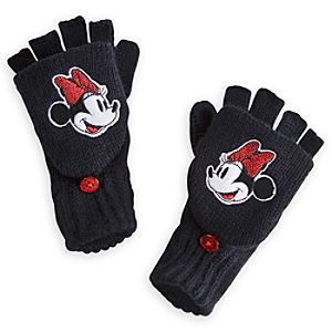 Minnie Mouse Gloves for Girls - Fingerless