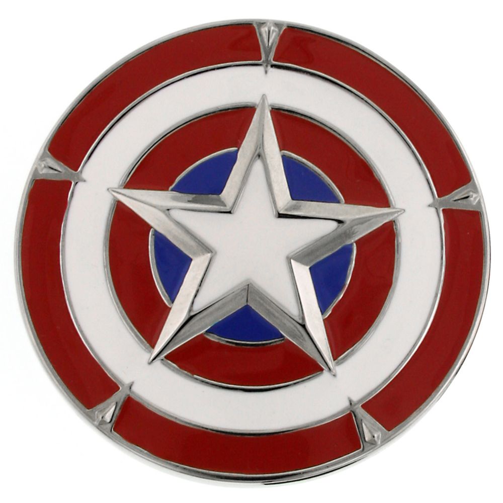 Captain America Belt Buckle by 1928 Jewelry