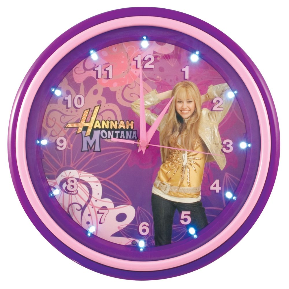 Hannah Montana Light-Up Musical Wall Clock