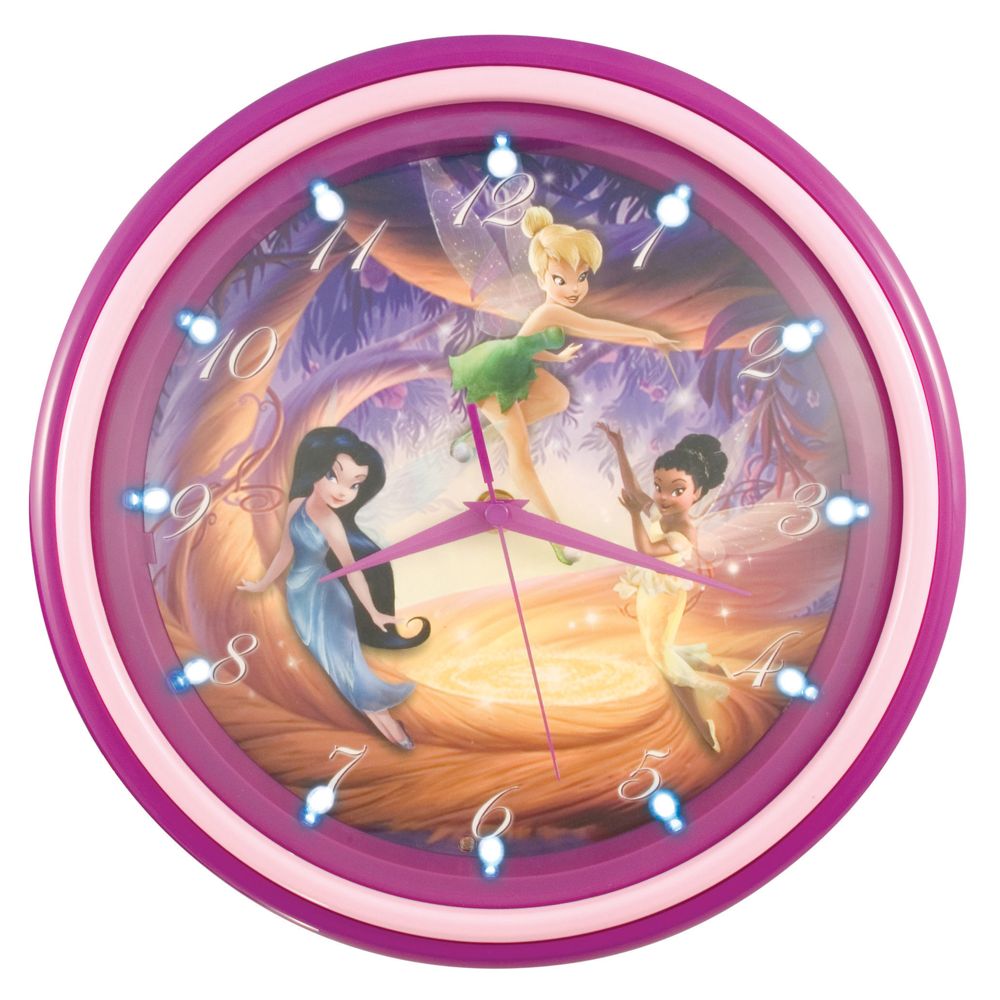 Fairies Light-Up Musical Wall Clock