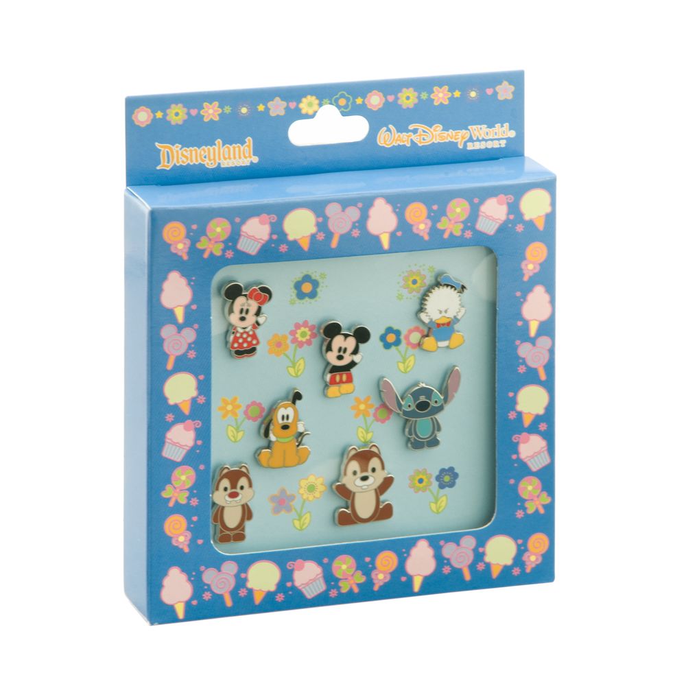 Mickey Mouse and Friends Cuties Mini Pin Set - 7-Pc.