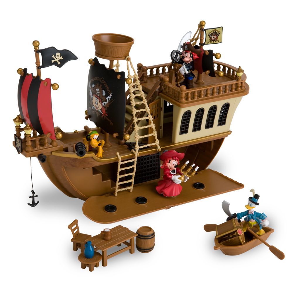 Deluxe Mickey Mouse Pirates of the Caribbean&reg; Pirate Ship Play Set