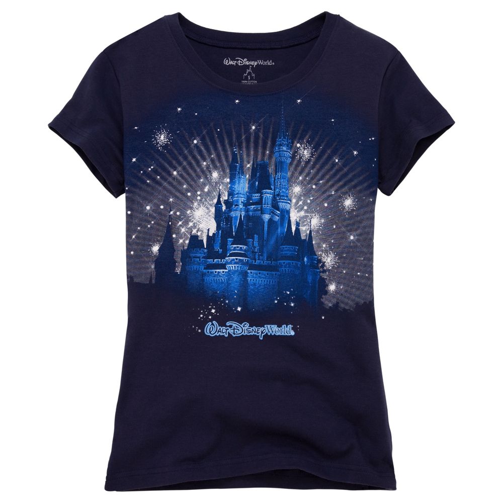 Glitter Walt Disney World Castle Tee for Women