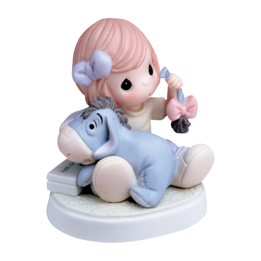''A Friend in Need'' Disney Girl Holding Eeyore Figurine by Precious Moments