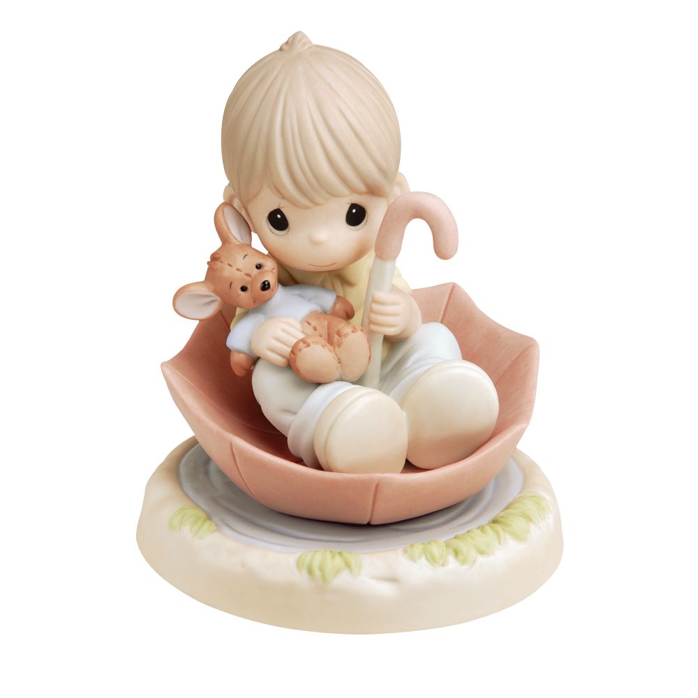 ''You Make the Best of a Rainy Day'' Disney Boy with Roo Figurine by Precious Moments
