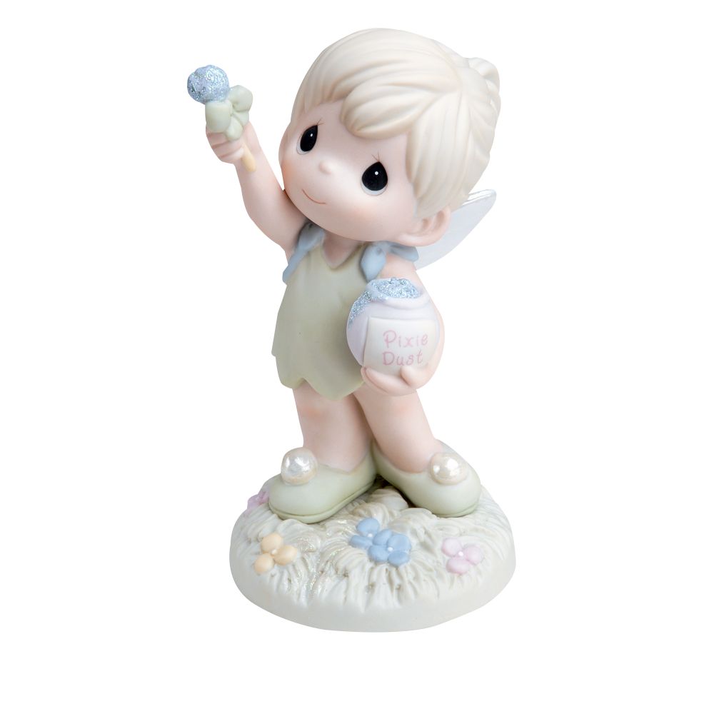 Always Reach for the Stars Disney Girl Dressed As Fairy with Tinker Bell Figurine by Precious Moments