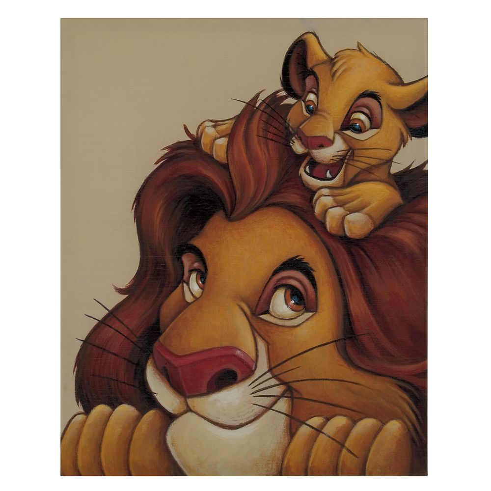 Simba and Mufasa My Father, My Friend Canvas Giclee
