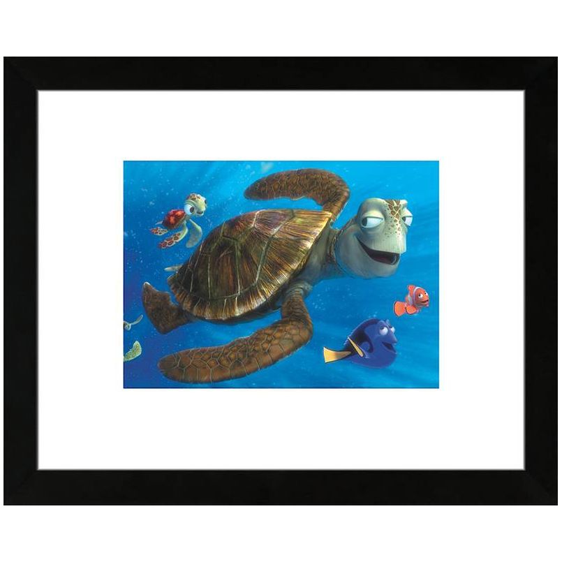 Finding Nemo Surfing the Current Framed Lithograph