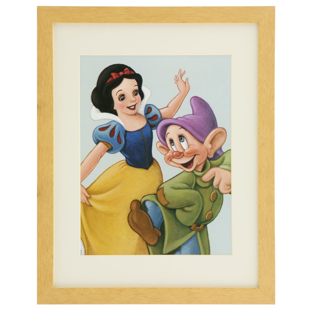 Snow White and Dopey Framed Lithograph