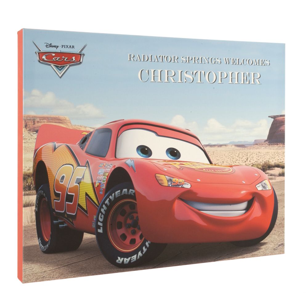 Lightning McQueen Personalized Canvas Wall Art